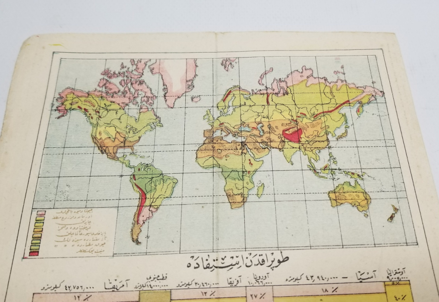 OSMANLI DÖNEMİ DÜNYA HARİTASI