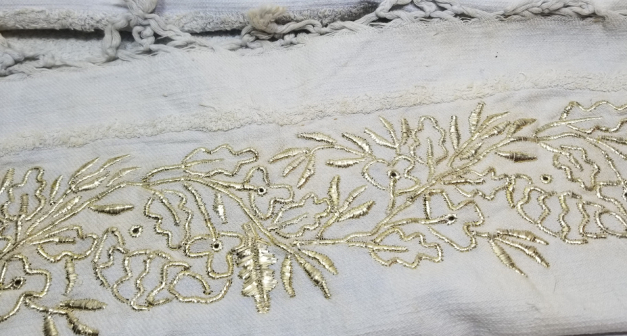 OSMANLI DÖNEMİ ALTIN SIRMA İŞÇİLİKLİ BURSA YAĞLIK - PEŞKİR