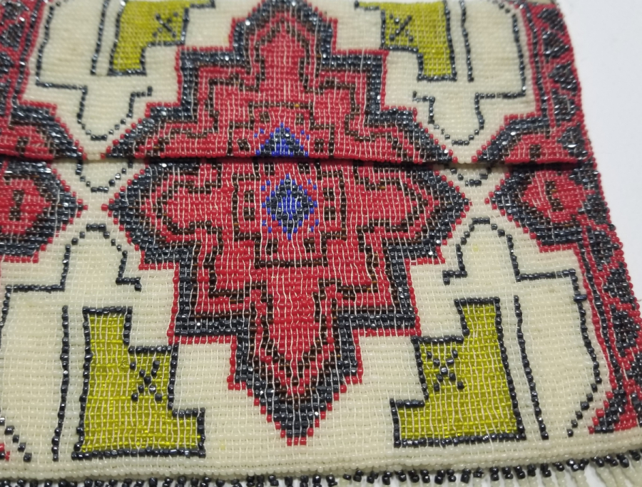 EL YAPIMI ANTİKA BONCUK İŞİ ÇANTA