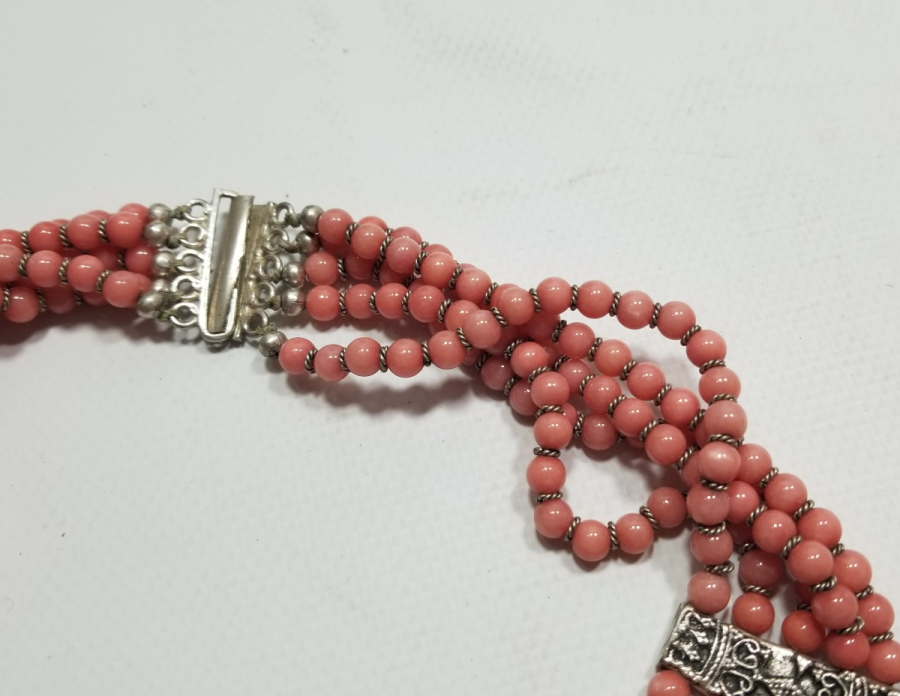 ÖZEL YAPIM DOĞAL TAŞLI ANTİKA GERDANLIK