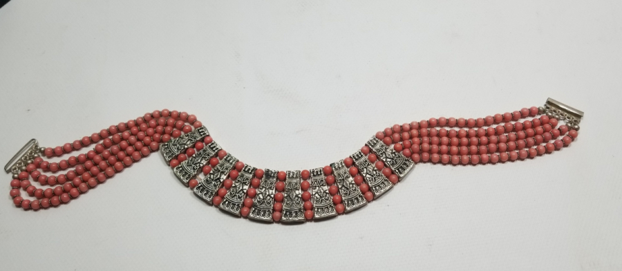 ÖZEL YAPIM DOĞAL TAŞLI ANTİKA GERDANLIK