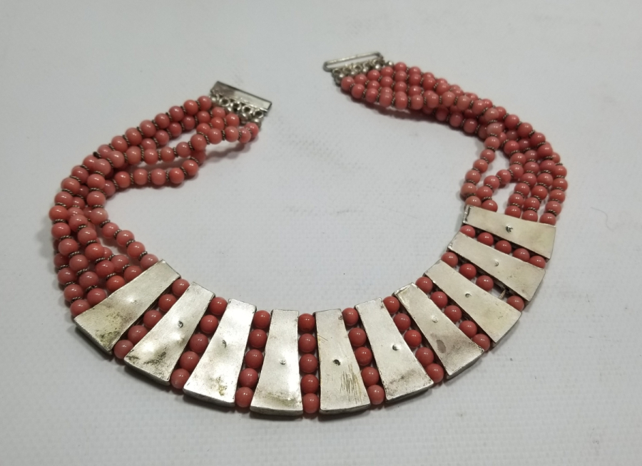 ÖZEL YAPIM DOĞAL TAŞLI ANTİKA GERDANLIK