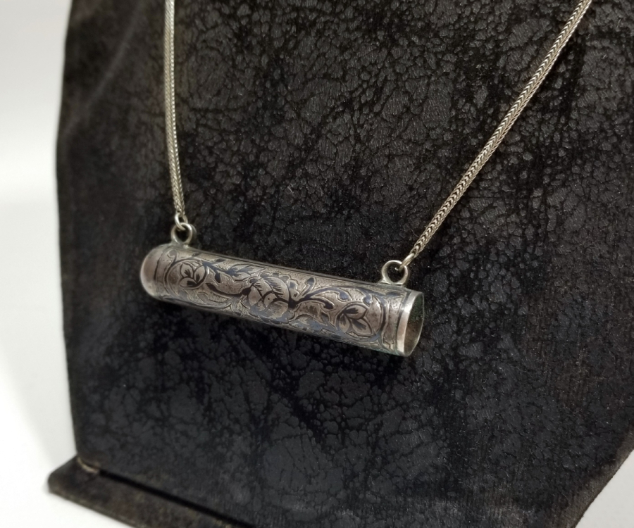 OSMANLI DÖNEMİ SAVATLI GÜMÜŞ ERMENİ YAPIMI HAMAYIL