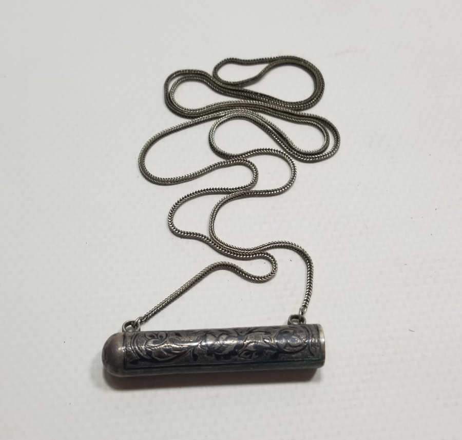 OSMANLI DÖNEMİ SAVATLI GÜMÜŞ ERMENİ YAPIMI HAMAYIL