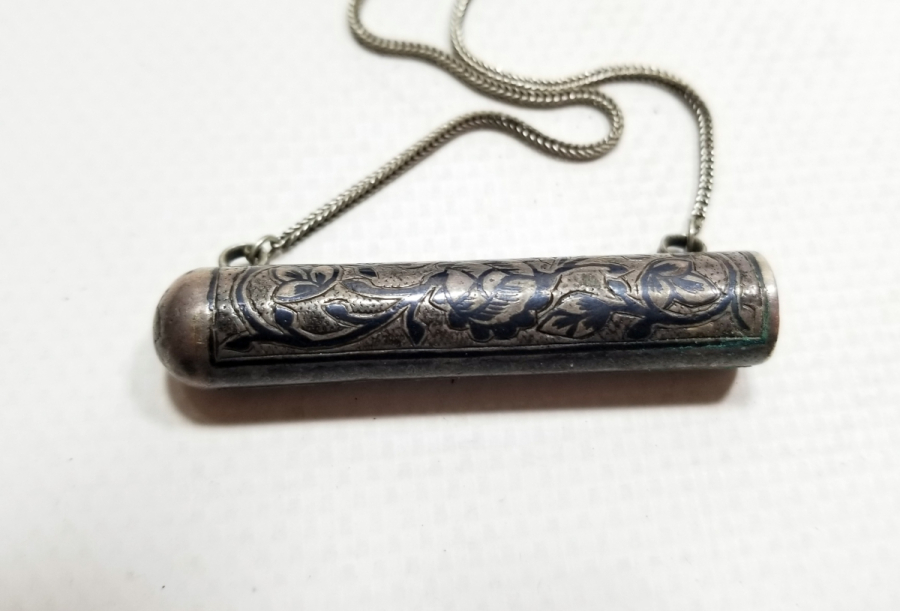 OSMANLI DÖNEMİ SAVATLI GÜMÜŞ ERMENİ YAPIMI HAMAYIL