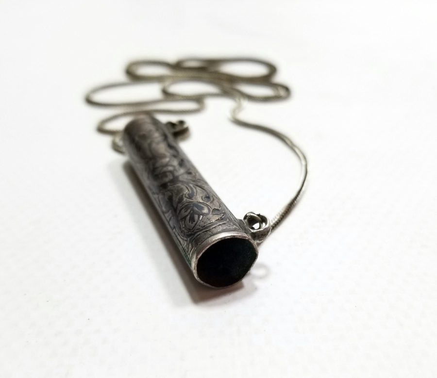 OSMANLI DÖNEMİ SAVATLI GÜMÜŞ ERMENİ YAPIMI HAMAYIL