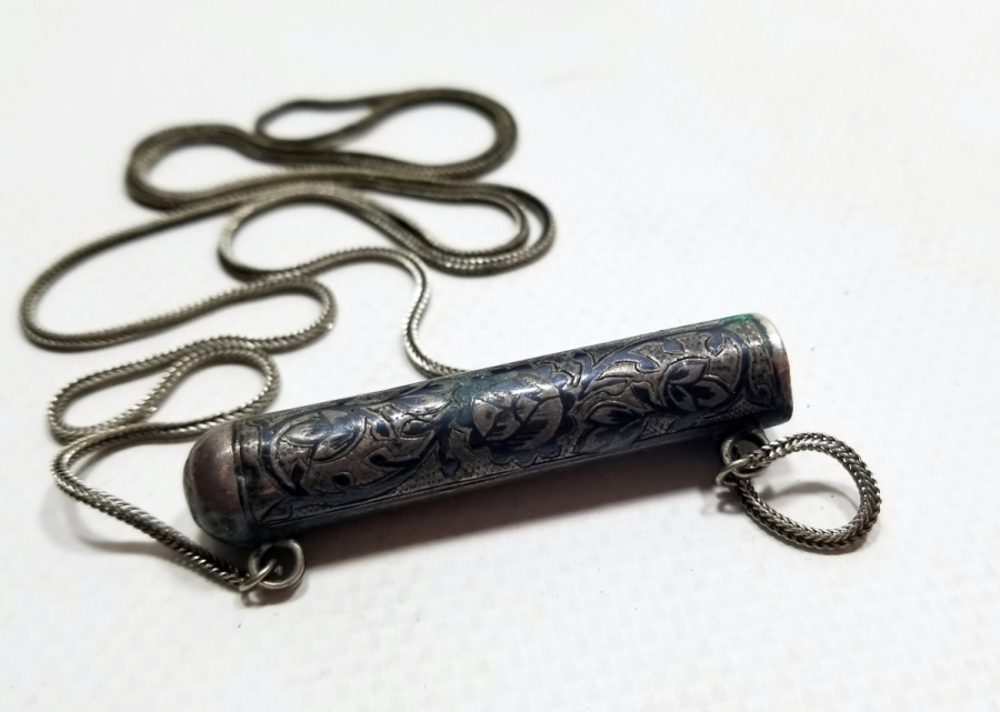 OSMANLI DÖNEMİ SAVATLI GÜMÜŞ ERMENİ YAPIMI HAMAYIL