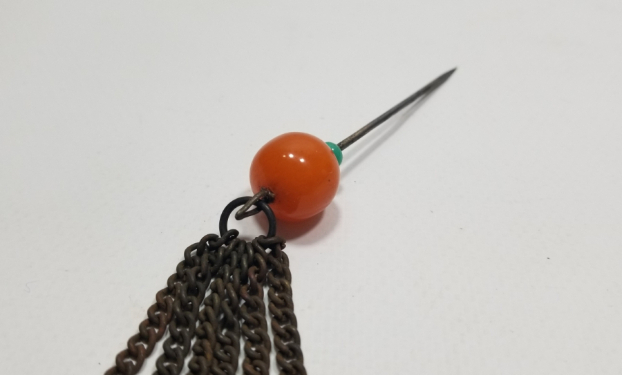 ANTİKA EL YAPIMI BAŞ İĞNESİ