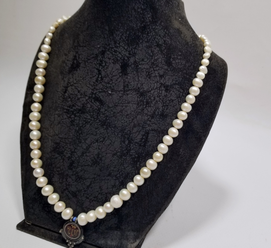 ÖZEL YAPIM ANTİKA İNCİ GERDANLIK