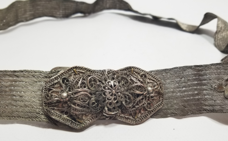 OSMANLI DÖNEMİ TRABZON İŞİ HASIR ÖRME GELİN KEMERİ