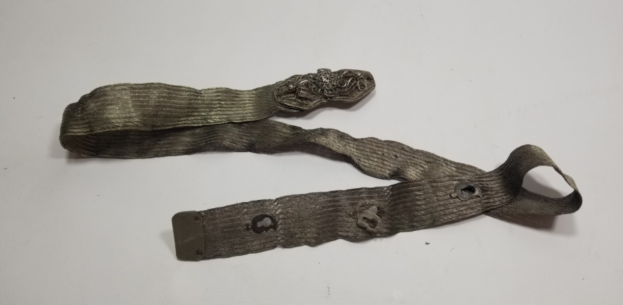 OSMANLI DÖNEMİ TRABZON İŞİ HASIR ÖRME GELİN KEMERİ