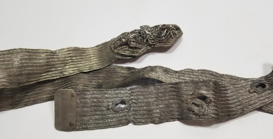 OSMANLI DÖNEMİ TRABZON İŞİ HASIR ÖRME GELİN KEMERİ