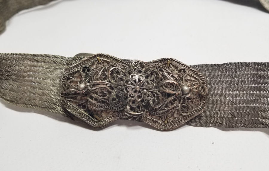 OSMANLI DÖNEMİ TRABZON İŞİ HASIR ÖRME GELİN KEMERİ