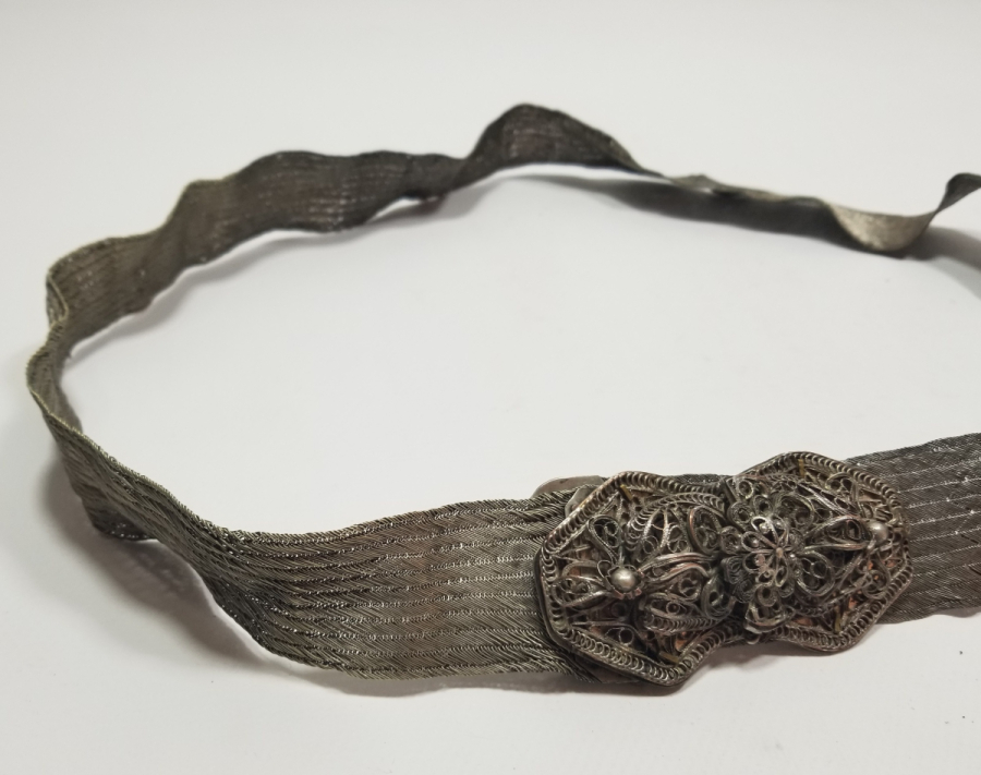 OSMANLI DÖNEMİ TRABZON İŞİ HASIR ÖRME GELİN KEMERİ