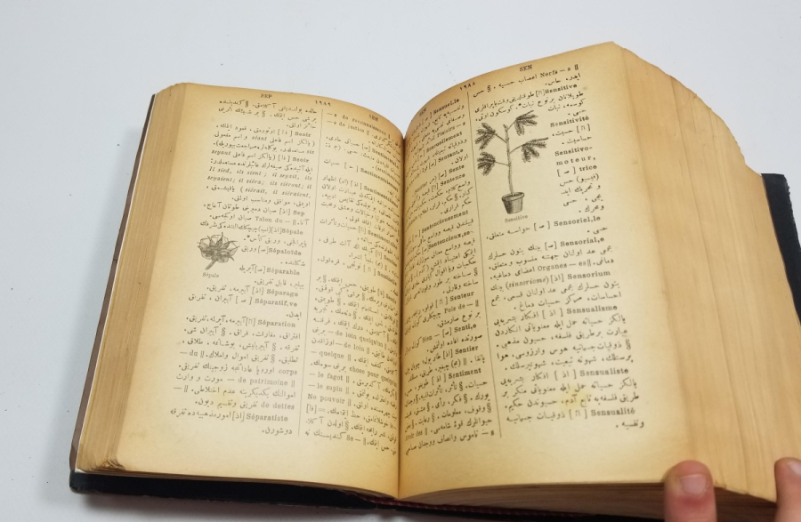 OSMANLI DÖNEMİ NADİR BOYDA FRANSIZCA TÜRKÇE SÖZLÜK