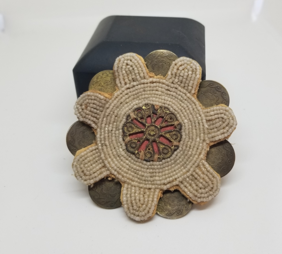 OSMANLI DÖNENİ OPAL BONCUKLU VE AY YILDIZ PENEZLİ NADİR GELİN TEPELİĞİ