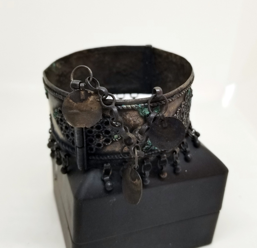 OSMANLI DÖNEMİ ÇOK NADİR ERMENİ YAPIMI GÜMÜŞ KÜRT GELİN BİLEZİĞİ