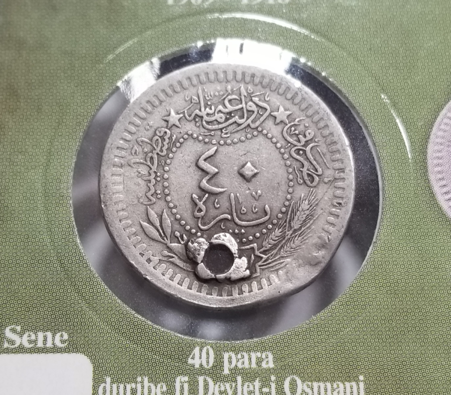 MEHMET REŞAT HAN DÖNEMİ KOLEKSİYONLUK NİKEL 40 PARA