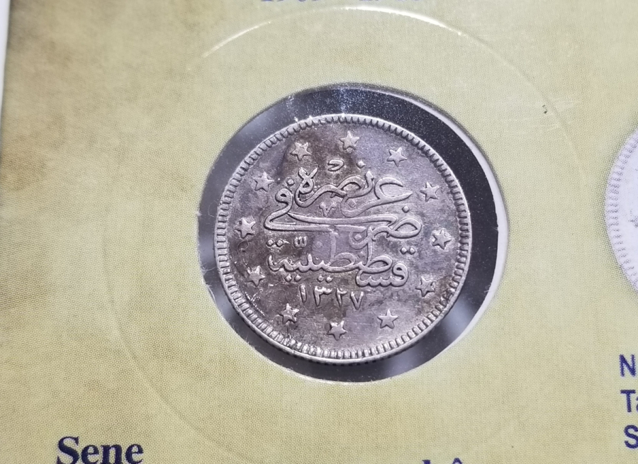 SULTAN MEHMET REŞAD HAN DÖNEMİ GÜMÜŞ 2 KURUŞ MECİDİYE