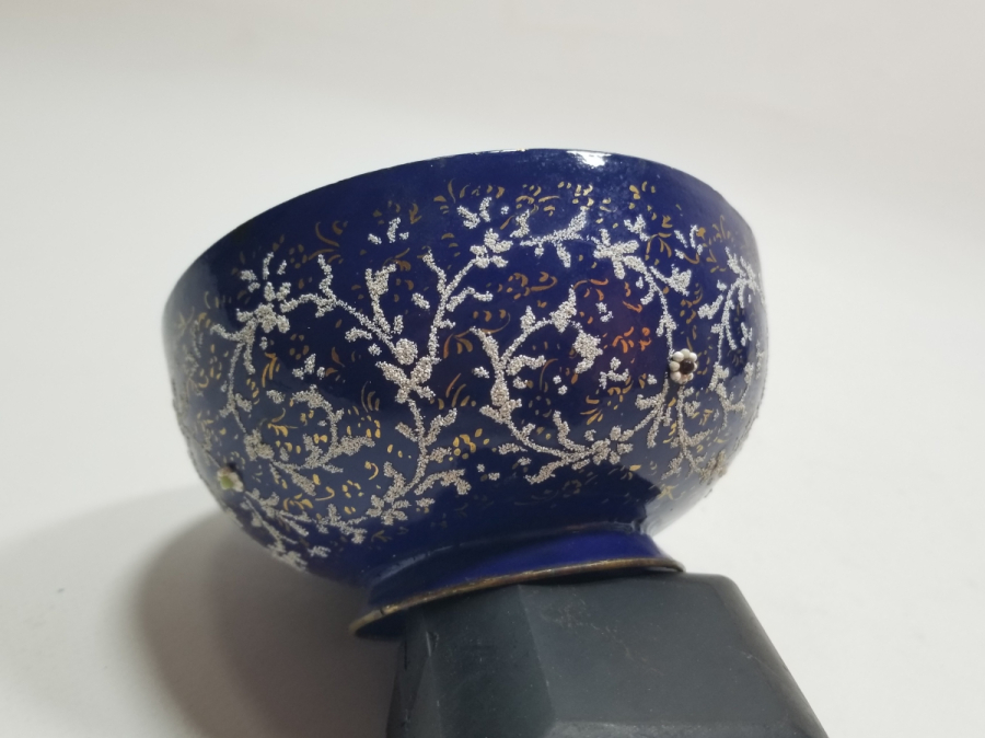 EL BOYAMA ANTİKA EMAYE KASE