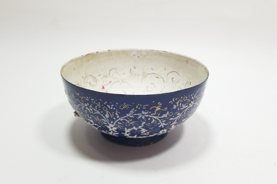 EL BOYAMA ANTİKA EMAYE KASE