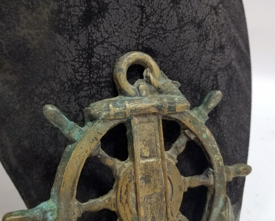 KABARTMA İŞÇİLİKLİ DEKORATİF GEMİ DÜMENİ FORMLU OBJE