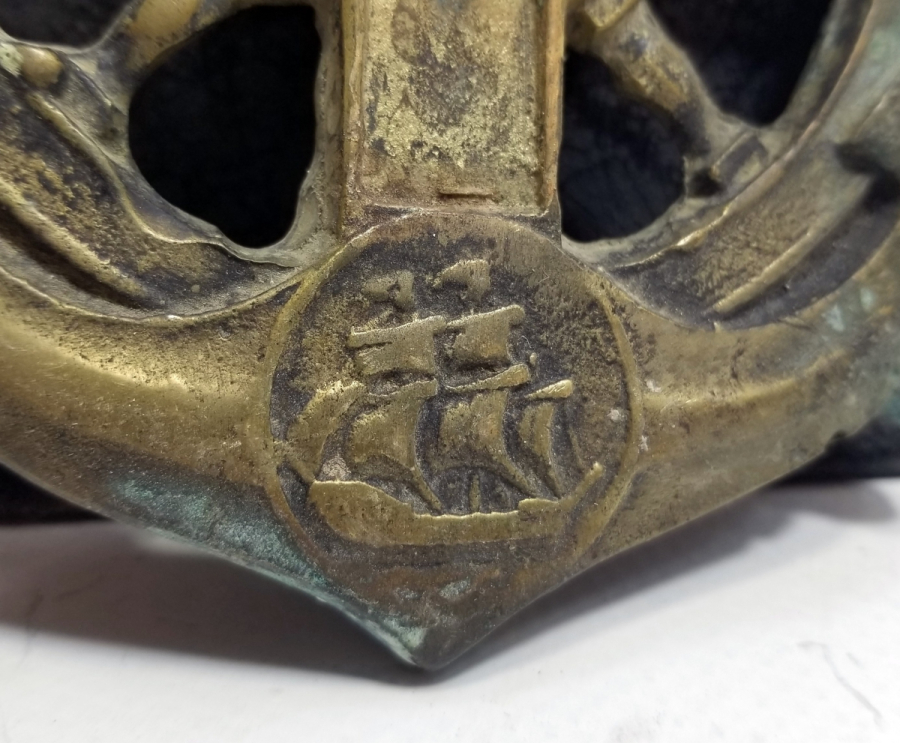 KABARTMA İŞÇİLİKLİ DEKORATİF GEMİ DÜMENİ FORMLU OBJE