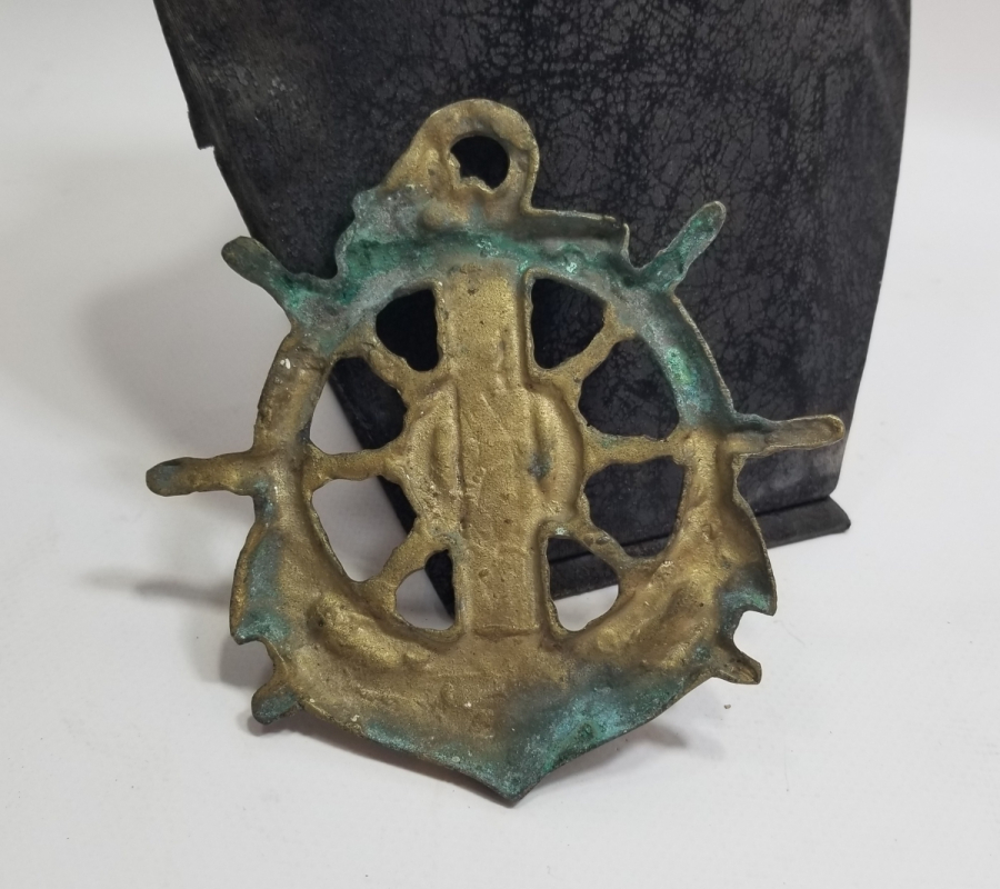 KABARTMA İŞÇİLİKLİ DEKORATİF GEMİ DÜMENİ FORMLU OBJE