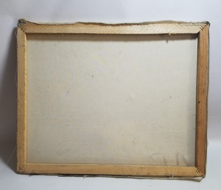 TUVAL ÜZERİ YAĞLI BOYA ANTİKA MANZARA TABLOSU