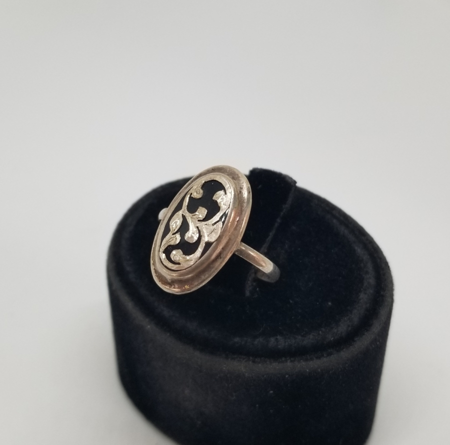 OSMANLI DÖNEMİ EL YAPIMI OLTU TAŞLI ÖZEL YAPIM GÜMÜŞ YÜZÜK