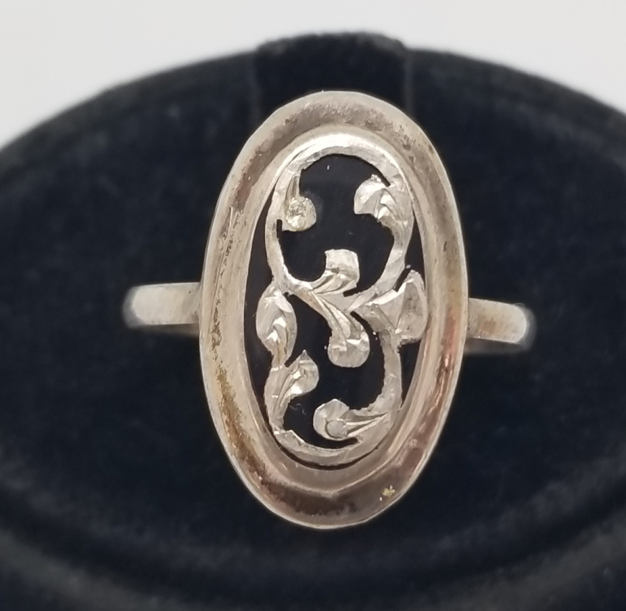 OSMANLI DÖNEMİ EL YAPIMI OLTU TAŞLI ÖZEL YAPIM GÜMÜŞ YÜZÜK