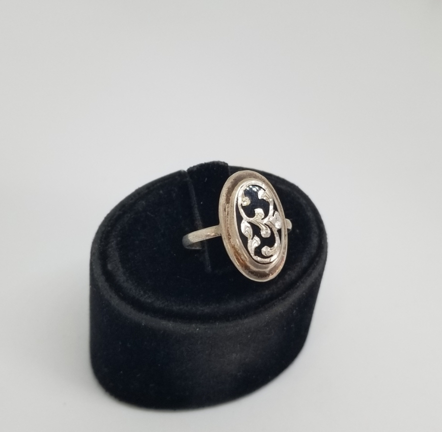 OSMANLI DÖNEMİ EL YAPIMI OLTU TAŞLI ÖZEL YAPIM GÜMÜŞ YÜZÜK