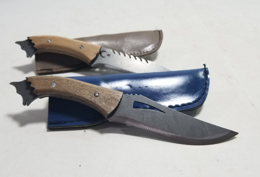 ÖZEL YAPIM KURT BAŞLI KAMPÇI BIÇAKLARI LOTU