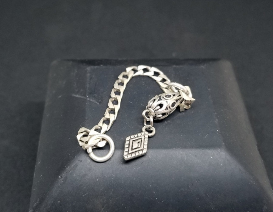 ÖZEL YAPIM GÜMÜŞ TESPİH PÜSKÜLÜ