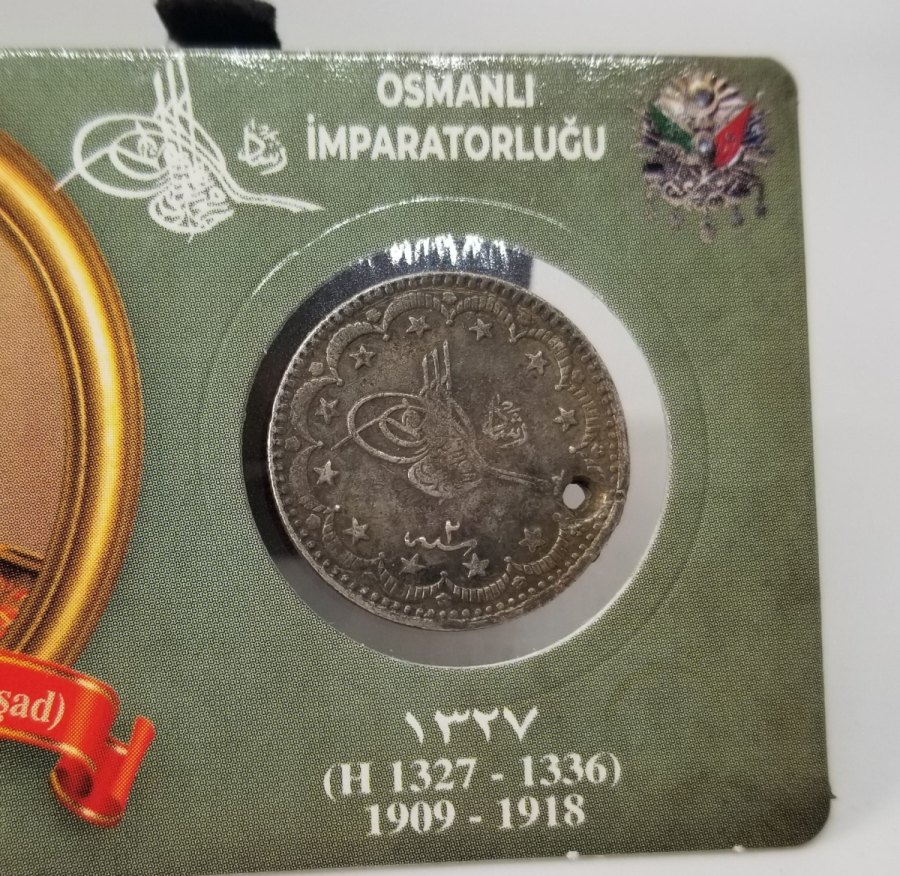 SULTAN MEHMET REŞAT HAN DÖNEMİ GÜMÜŞ 5 KURUŞ MECİDİYE