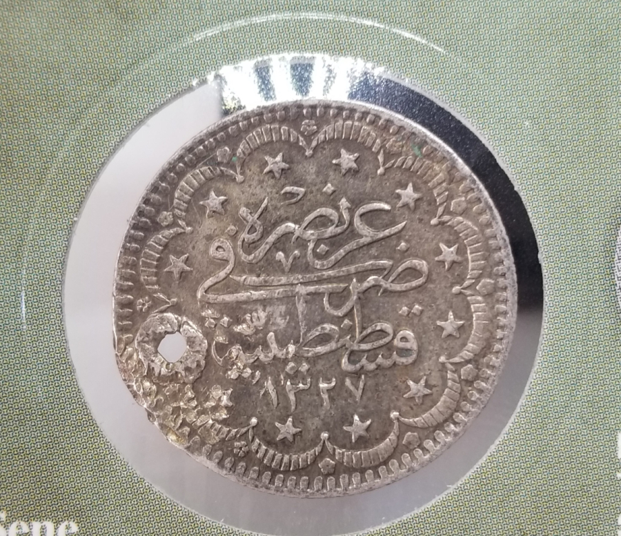 SULTAN MEHMET REŞAT HAN DÖNEMİ GÜMÜŞ 5 KURUŞ MECİDİYE