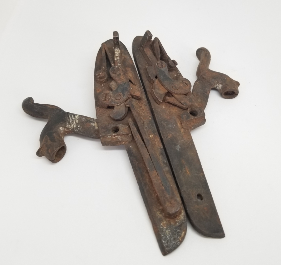 OSMANLI DÖNEMİ ÇİFTE DOLMA TÜFEK HOROZ TERTİBATI TAKIMI