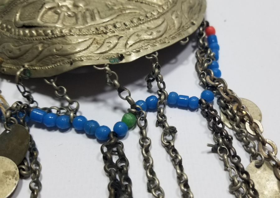 ÜZERİ YAZILI OSMANLI DÖNEMİ BONCUKLU TEPELİK