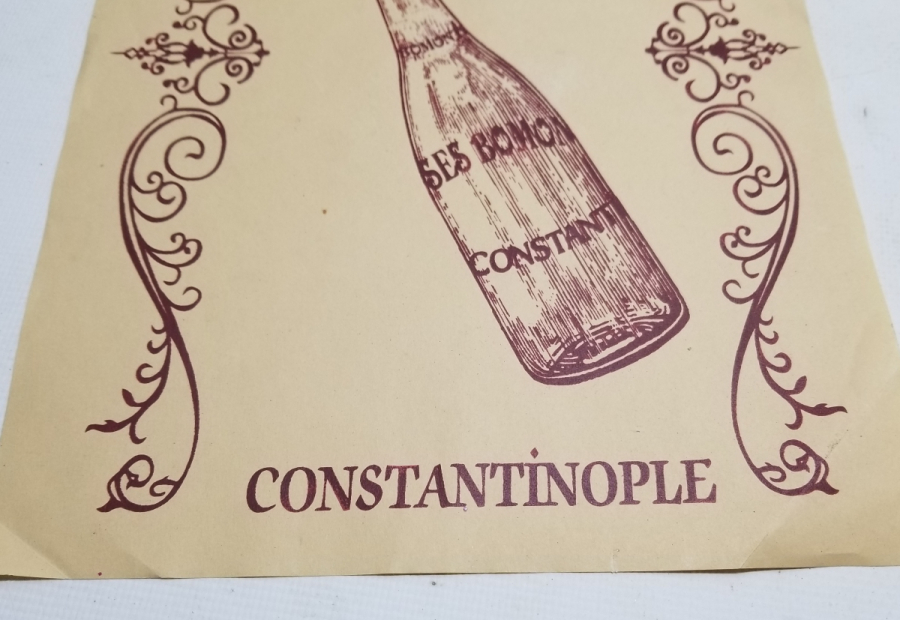 OSMANLI DÖNEMİ ÇOK NADİR BOMONTİ GAZOZ REKLAMI AFİŞİ