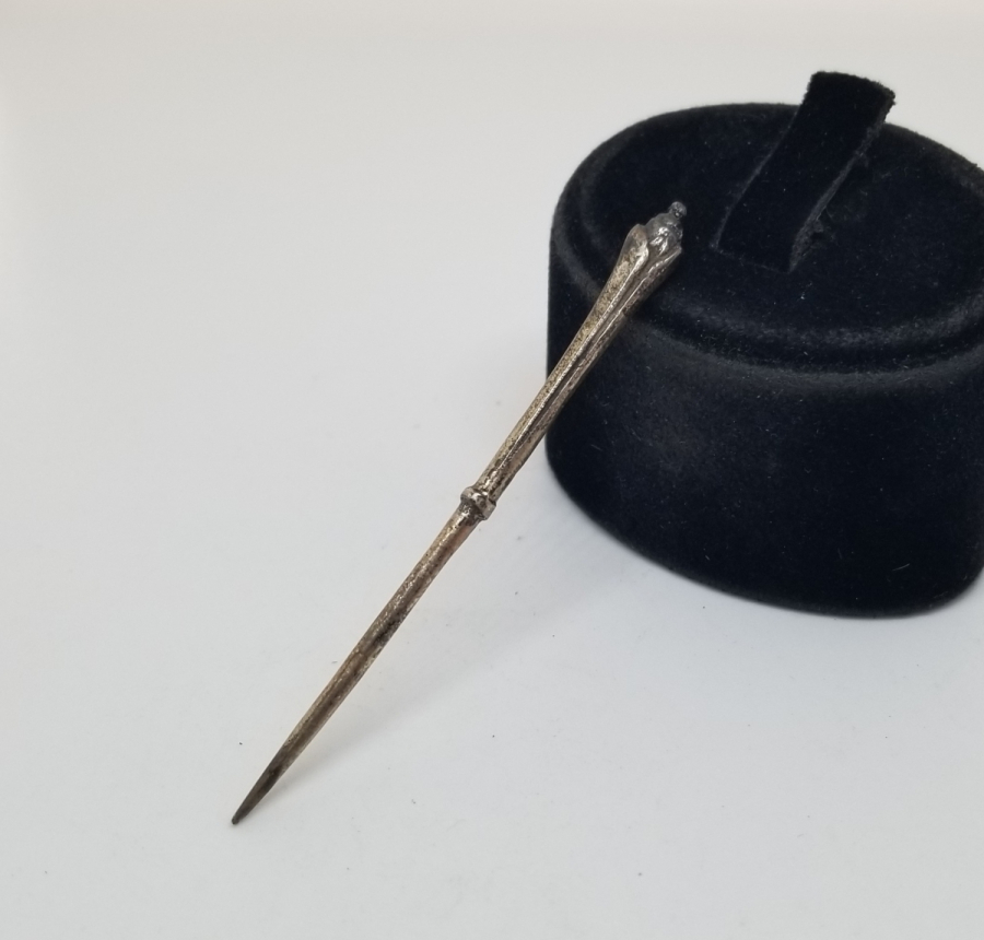 UÇ KISMI LALE MOTİFLİ OSMANLI DÖNEMİ GÜMÜŞ İĞNE