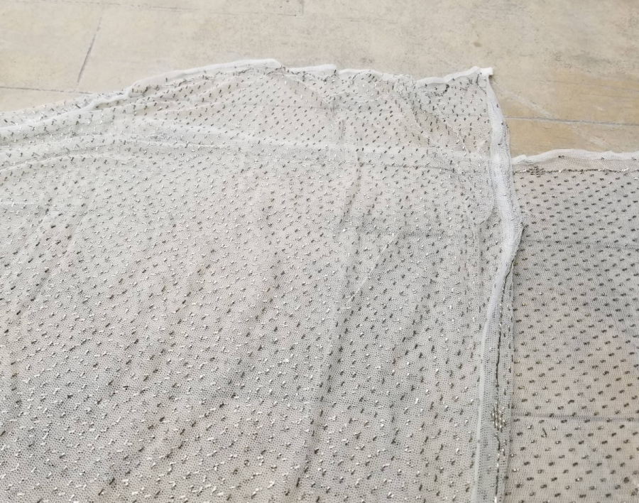 OSMANLI DÖNEMİ GÜMÜŞ TELKIRMA İŞÇİLİKLİ NADİR GELİN ŞALI