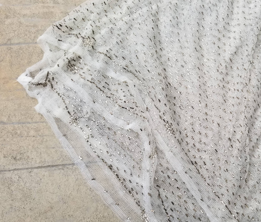 OSMANLI DÖNEMİ GÜMÜŞ TELKIRMA İŞÇİLİKLİ NADİR GELİN ŞALI