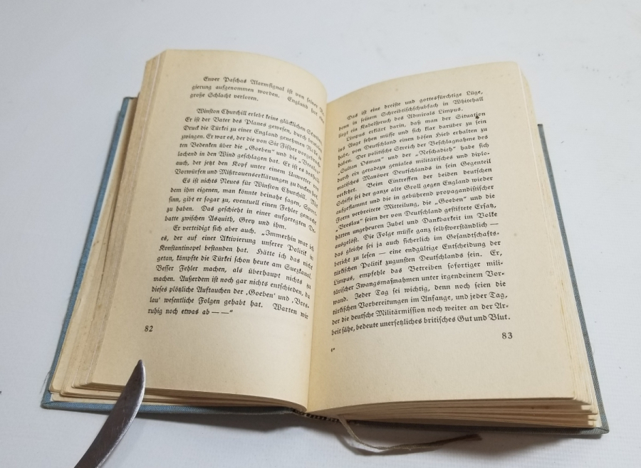 1. DÜNYA SAVAŞI DÖNEMİ İÇİ GRAVÜRLÜ ÇANAKKALE CEPHESİ KONULU ALMAN BASKISI KİTAP