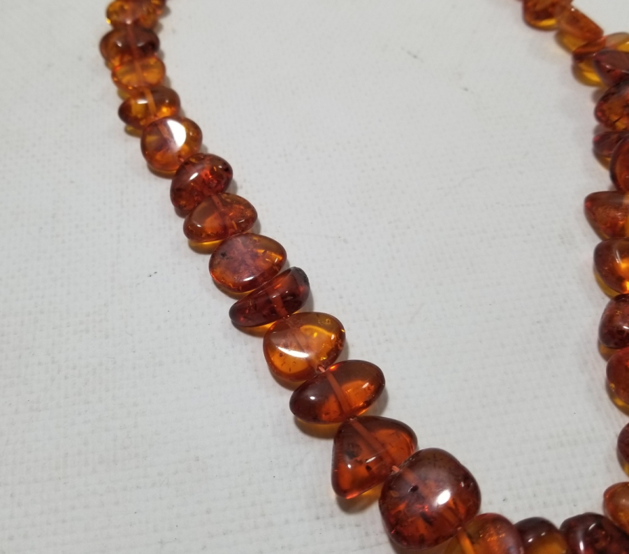 ÖZEL YAPIM DAMLA KEHRİBAR GERDANLIK