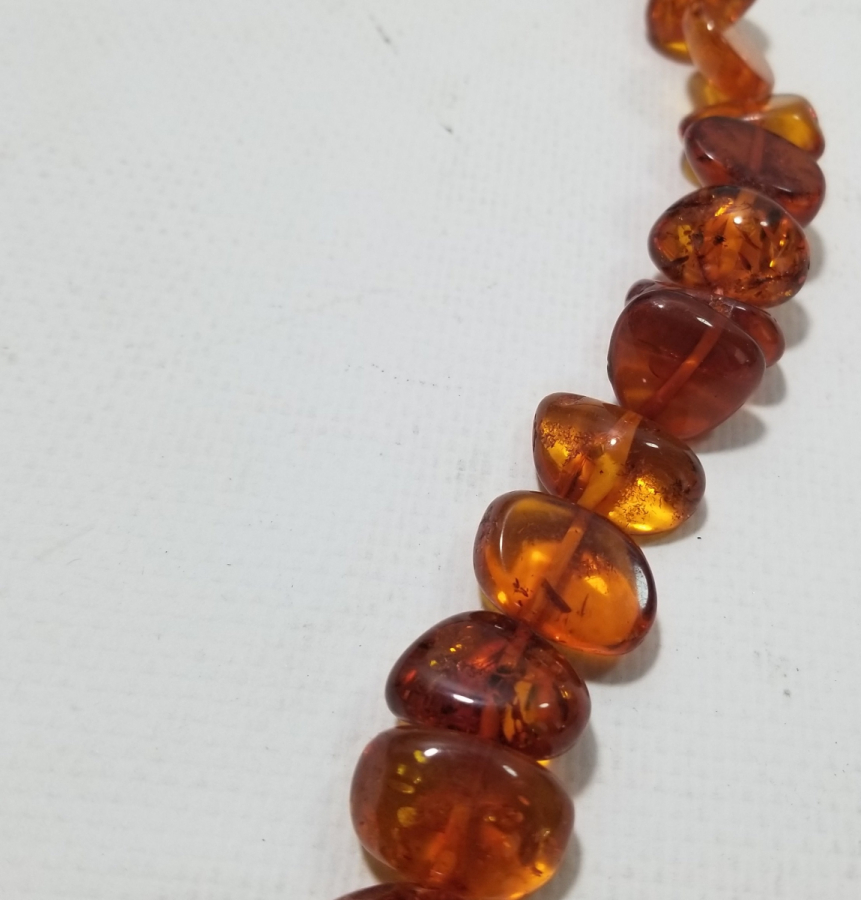 ÖZEL YAPIM DAMLA KEHRİBAR GERDANLIK