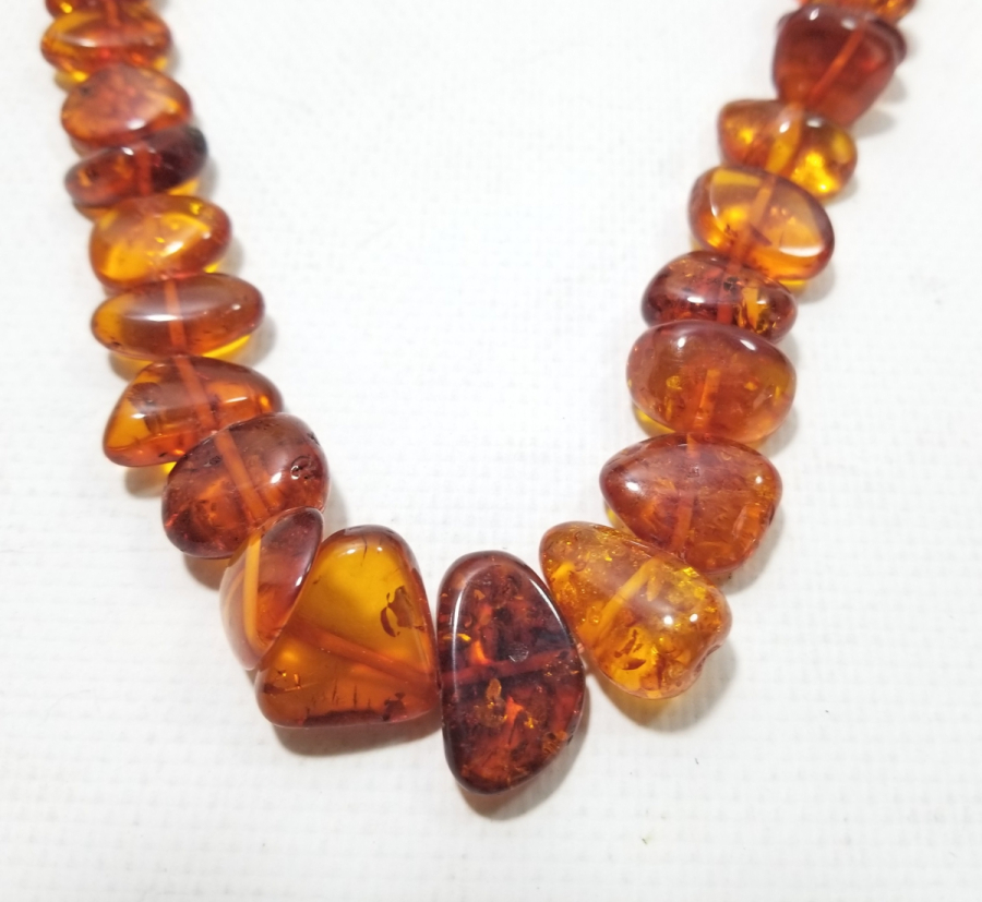 ÖZEL YAPIM DAMLA KEHRİBAR GERDANLIK