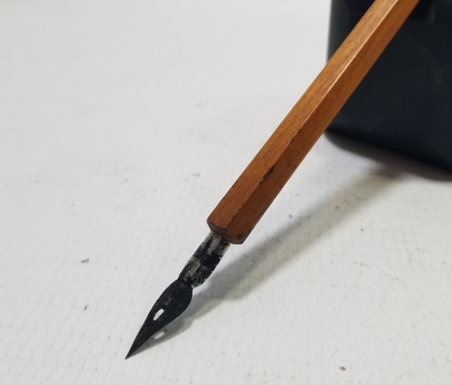 OSMANLI DÖNEMİ EL YAPIMI AHŞAP TUTMAÇLI DİVİT