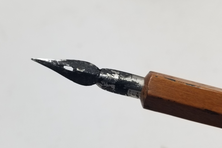 OSMANLI DÖNEMİ EL YAPIMI AHŞAP TUTMAÇLI DİVİT