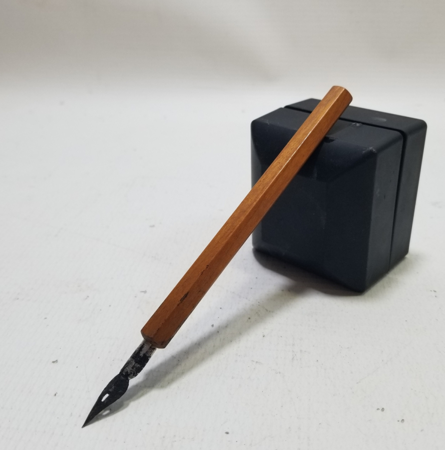 OSMANLI DÖNEMİ EL YAPIMI AHŞAP TUTMAÇLI DİVİT