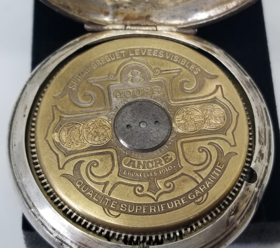 OSMANLI DÖNEMİ GÜMÜŞ KASA 8 GÜNLÜK NADİR TİPTE KURMALI CEP SAATİ